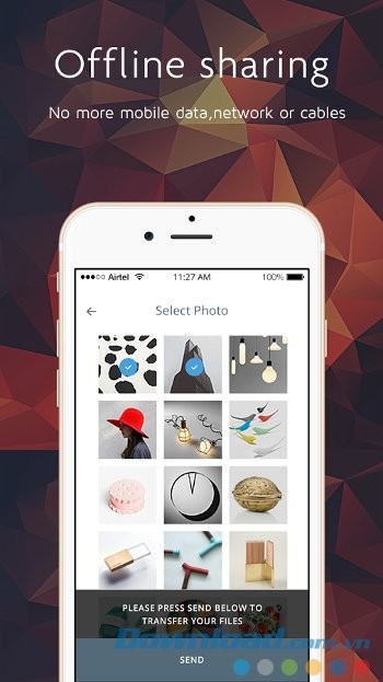 Chọn file dễ dàng và chia sẻ offline