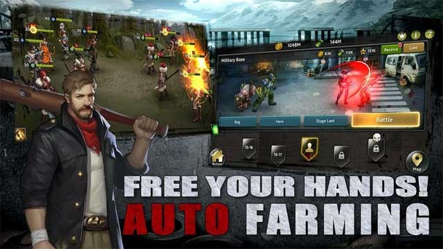 Game Walking Dead: Survival Heroes có tính năng chiến đấu tự động
