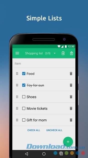 Danh sách đơn giản