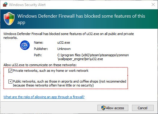 Lỗi tường lửa trên Windows chặn kết nối giữa ứng dụng PC và Android