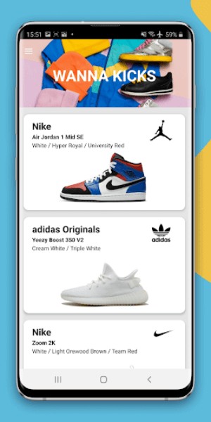 Wanna Kicks có giày của các thương hiệu nổi tiếng thế giới