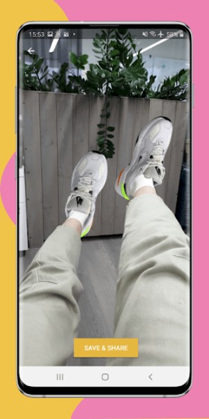 Ướm thử lên chân bằng công nghệ AR