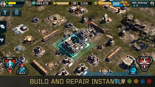 Xây dựng và trùng tu căn cứ và vũ khí chiến đấu liên tục