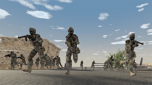 Chiến trường 64 game thủ rộng lớn với công nghệ thực tế ảo