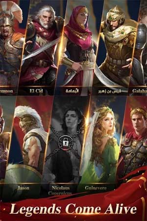 Khám phá và mở khóa nhiều anh hùng huyền thoại