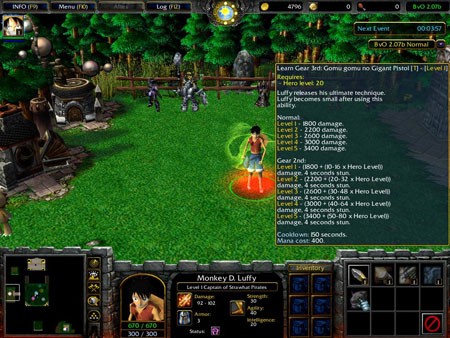 Game chiến thuật Warcraft 3 Map - Bleach vs One Piece