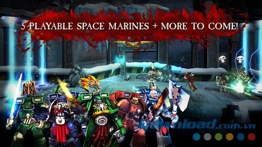 Warhammer 40,000: Carnage cho iOS có tới 5 nhân vật để bạn lựa chọn