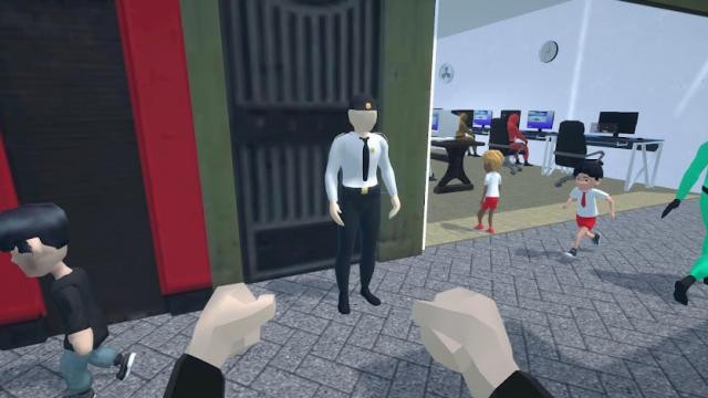 Giữ không cho trẻ em vào quấy rầy khách hàng