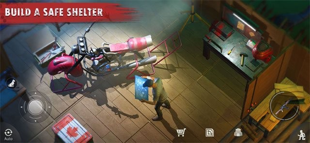 Xây dựng nơi ở an toàn trong Wasteland Zombie Survival