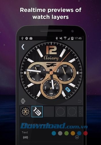 Thiết kế mặt đồng hồ với WatchMaker Watch Face