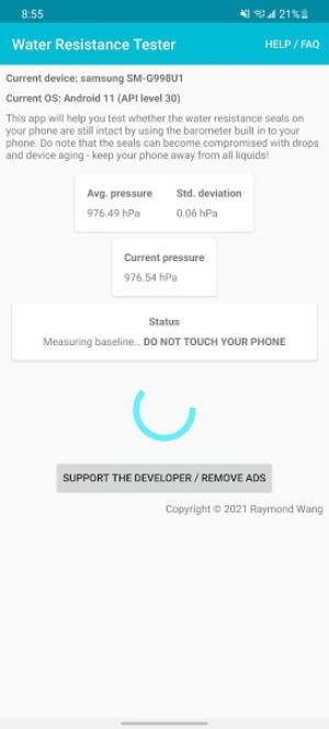 Water Resistance Tester có khả năng kiểm tra khả năng chống nước của điện thoại