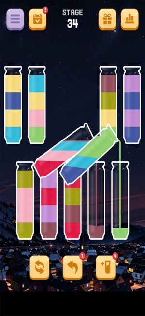 Đổ nước từ ống này sang ống khác