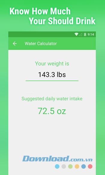 Cân bằng lượng nước cho bạn