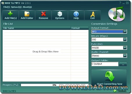 WAV To MP3 Converter