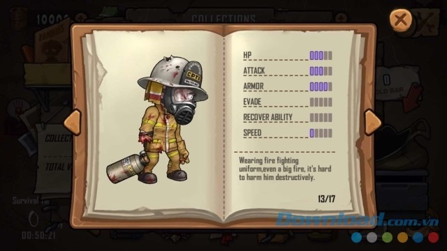 Tìm cách cải thiện sức mạnh của nhân vật trong game chiến thuật miễn phí Waves of Zombies cho máy tính và Windows Phone