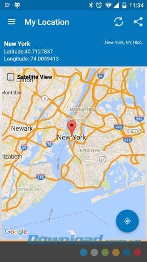 Weather & Clock Widget for Android Ad Free cho Android tích hợp bản đồ