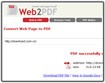 Web2PDF - Convert Website to PDF Online