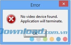 Thông báo nhận được khi vô hiệu hóa webcam