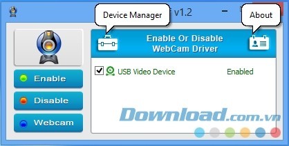 Bạn cũng có thể mở Device Manager và kiểm tra trạng thái webcam trong danh sách thiết bị