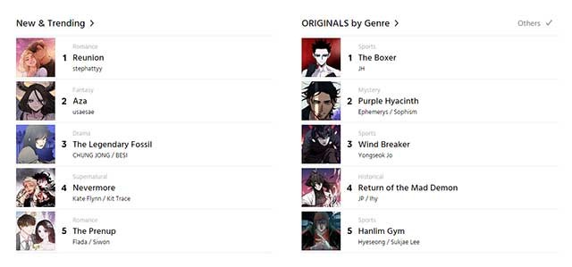 Dễ dàng khám phá các bộ truyện mới và hot trend