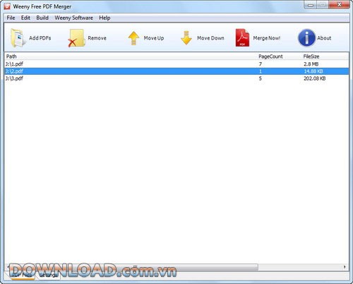 Weeny Free PDF Merger