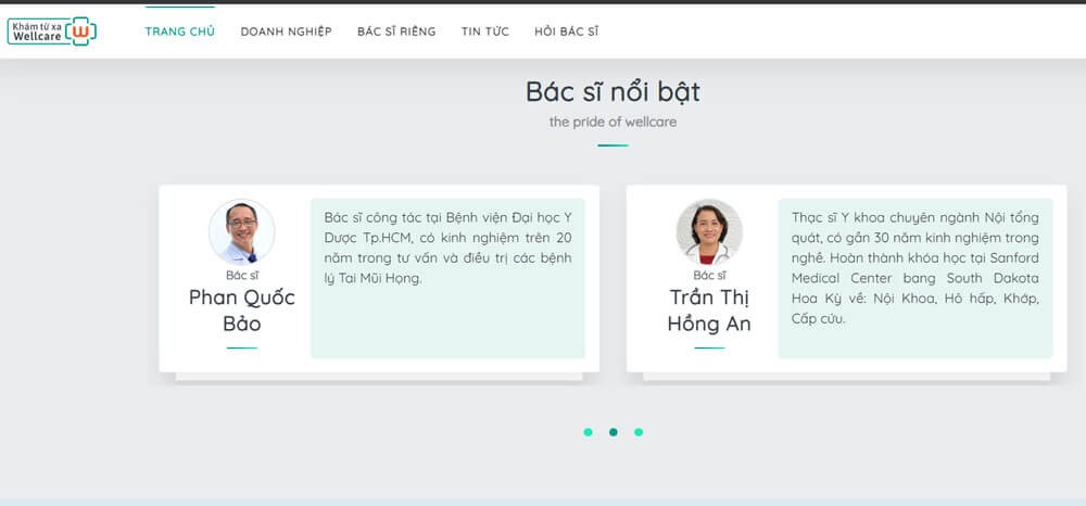 Tự do lựa chọn bác sĩ theo chuyên khoa, theo tên, theo thông tin