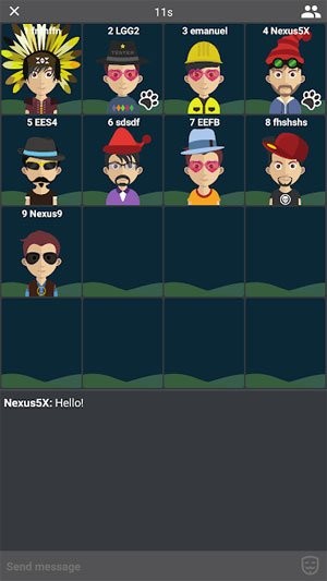 Giao diện nhân vật trong trò chơi ma sói