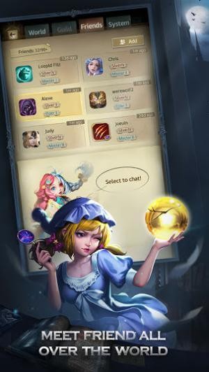 Gặp gỡ bạn bè và game thủ toàn cầu