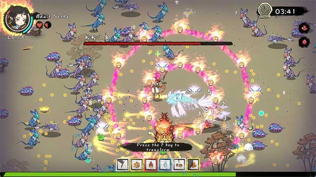 Người chơi có thể phát triển thành các dạng mới thông qua