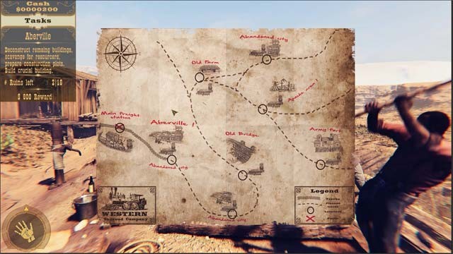 Khôi phục nhiều địa điểm khác nhau trên bản đồ game Western City Renovator