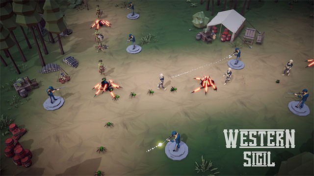 Chiêu mộ lực lượng gồm cao bồi miền Tây, thổ dân da đỏ, tên cướp... để chiến đấu bảo vệ miền Tây