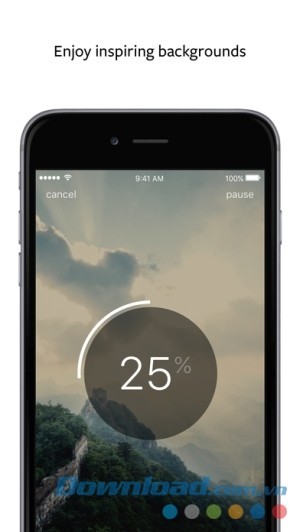 Giao diện WeTransfer cho iOS