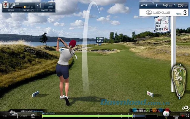 Giao diện game WGT Golf Challenge