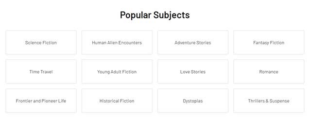 Bạn cũng có thể tìm sách theo chủ đề mình yêu thích