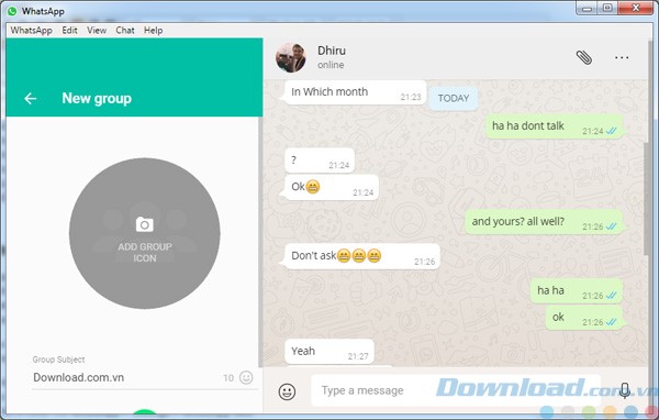 Tạo nhóm chat trên WhatsApp