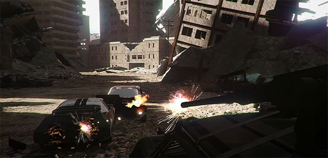 Sử dụng vũ khí để phá hủy xe đối thủ và giành chiến thắng