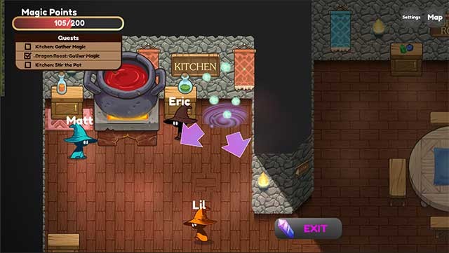 Mỗi phù thủy sẽ nhận được class ngẫu nhiên với một câu thần chú duy nhất