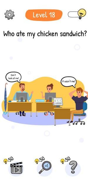 Ai đã ăn chiếc sandwich gà của tôi rồi?