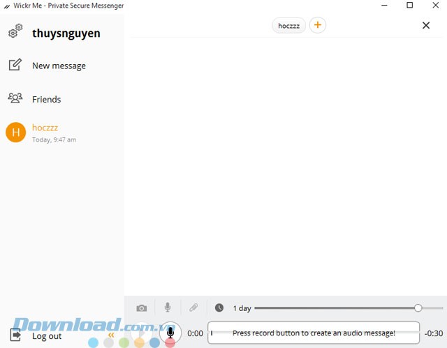 Gửi tin nhắn thoại