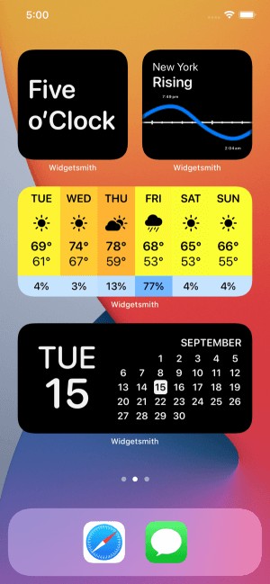 Widgetsmith cho phép người dùng tự tạo widget trên iPhone