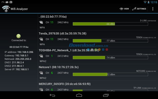 Wifi Analyzer for Android