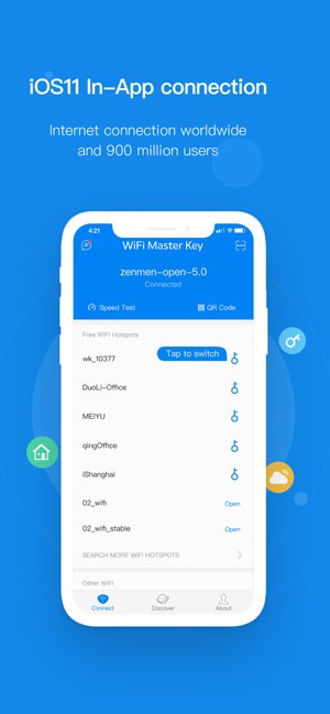 WiFi Master Key giúp bạn luôn giữ trạng thái kết nối với mạng WiFi miễn phí