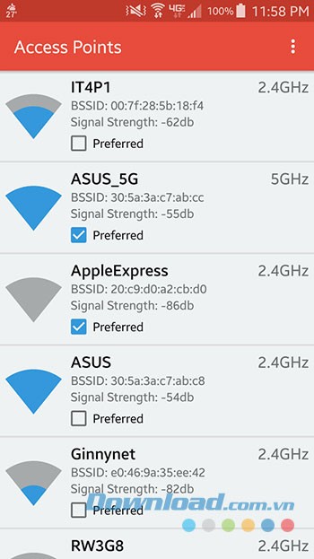 Tự động chọn wifi mạnh nhất và gần nhất