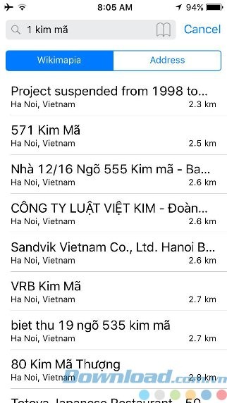 Tìm kiếm địa điểm