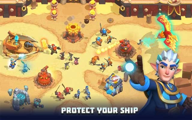 Xây dựng nhiều chiến hạm phòng thủ để bảo vệ các tòa tháp và căn cứ