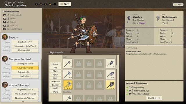 Tùy chỉnh nhân vật Wildermyth theo ý muốn, từ tên tuổi đến ngoại hình và năng lực chiến đấu.