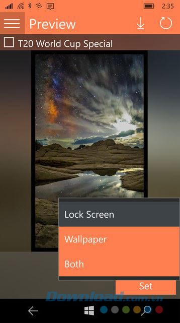 Thay đổi màn hình khóa hoặc hình nền cho điện thoại
