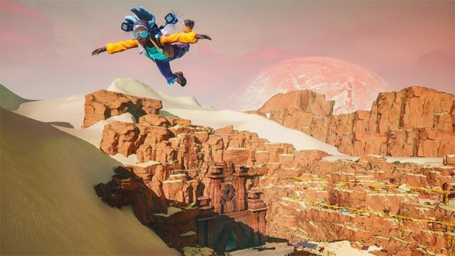 Điều khiển Esen di chuyển bằng phản lực, lơ lửng trên không và chiến đấu không ngừng trong Windfolk game