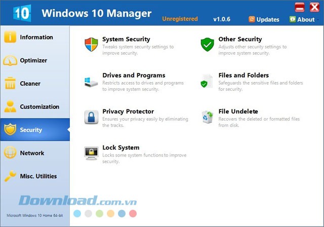 Cài đặt bảo mật cho máy Windows 10