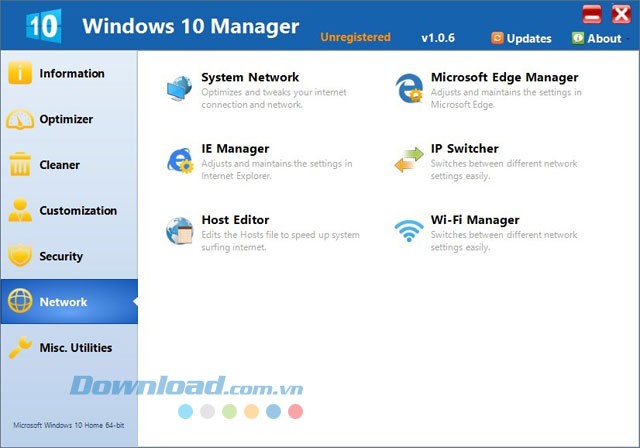 Quản lý kết nối mạng Windows 10